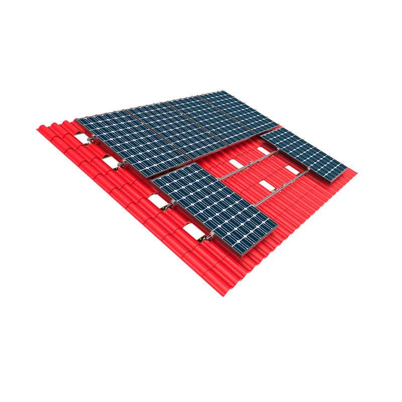 Tegel dak pv montage