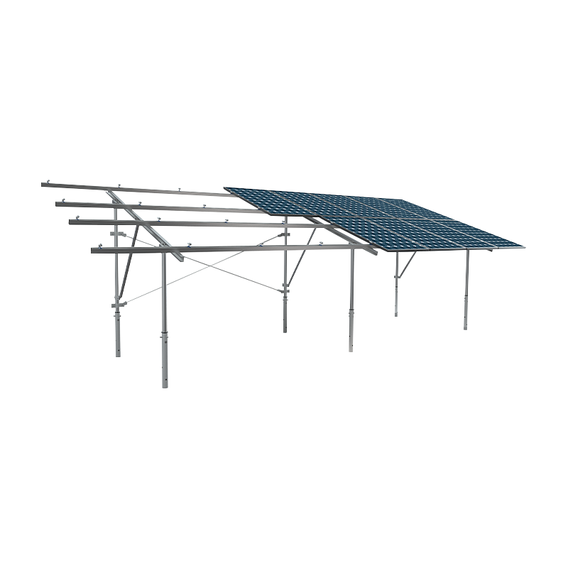 Dubbele kolom PV -montage